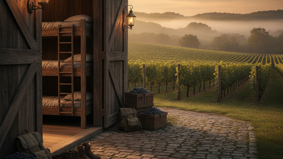 Logement pendant les vendanges : le guide complet (se loger et loger son équipe)