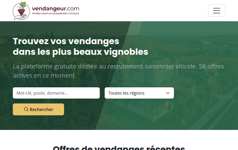 Vendangeur.com est né : une plateforme pour les saisonniers du vin
