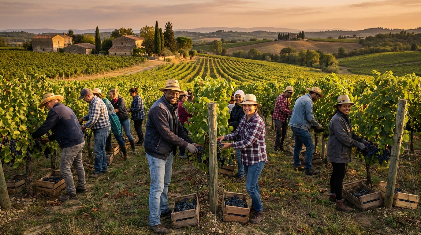 Calendrier des vendanges 2026 : dates par région viticole — Vendangeur.com